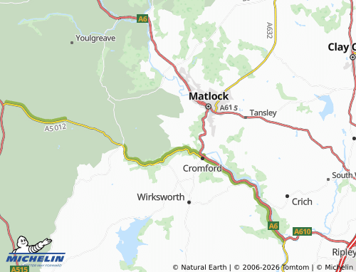 Carte MICHELIN Bonsall - ViaMichelin