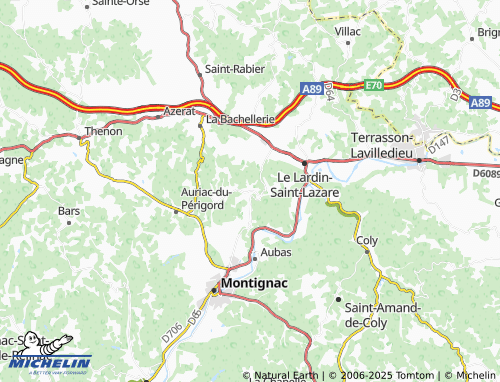MICHELIN Les Farges map - ViaMichelin