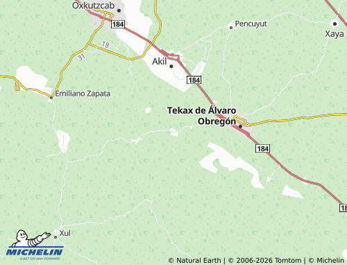 Mapa MICHELIN Kancab - ViaMichelin
