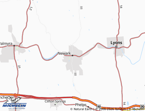 Mapa MICHELIN Newark - ViaMichelin