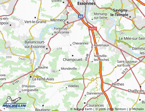 Mapa MICHELIN Champcueil - ViaMichelin