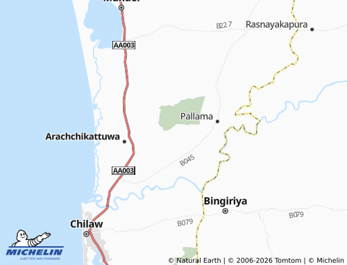 MICHELIN Adippala map - ViaMichelin