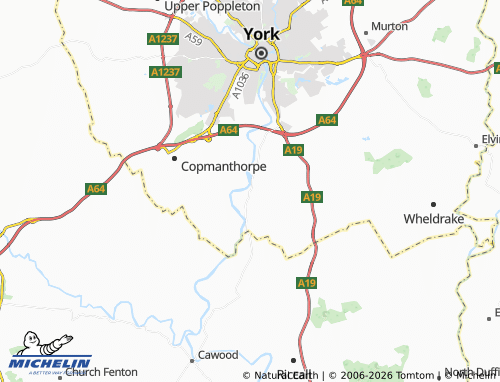 Carte MICHELIN Naburn - ViaMichelin