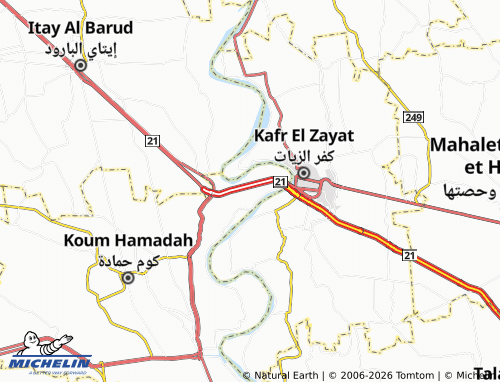 Mapa MICHELIN Kafr Mujahid - ViaMichelin