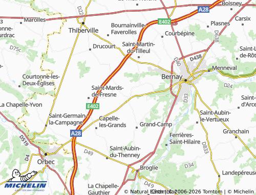 Carte MICHELIN Saint-Victor-de-Chrétienville - ViaMichelin