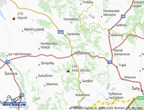 MICHELIN Demandice map - ViaMichelin