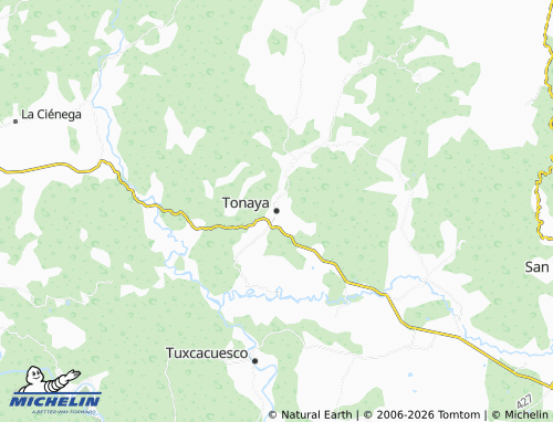 MICHELIN Tonaya map - ViaMichelin