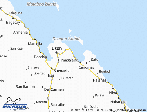 MICHELIN Balocawe map - ViaMichelin