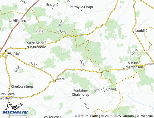 Carte MICHELIN Saleignes - ViaMichelin