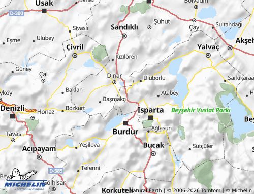 Mapa MICHELIN Keçiborlu - ViaMichelin