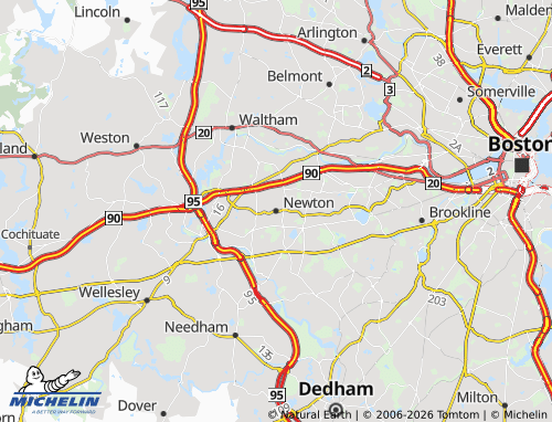 Mapa MICHELIN Newton - ViaMichelin