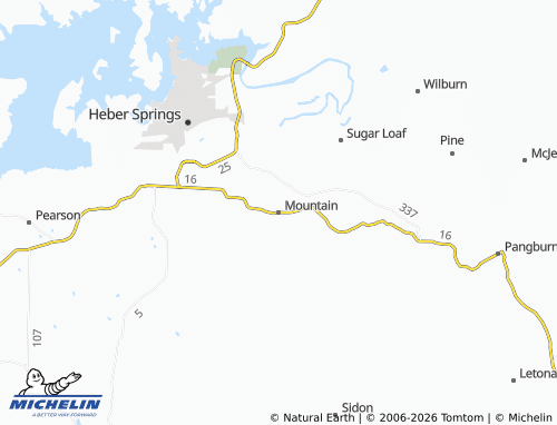 Kaart MICHELIN Mountain - ViaMichelin
