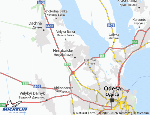 Mapa MICHELIN Nerubaiske - ViaMichelin
