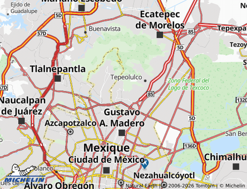 Kaart MICHELIN Bosques de Lindavista - ViaMichelin