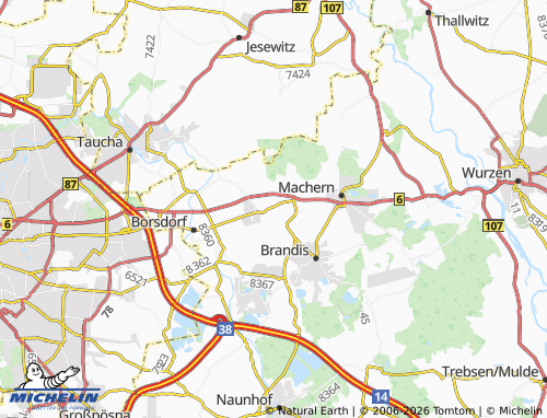 MICHELIN Gerichshain map - ViaMichelin