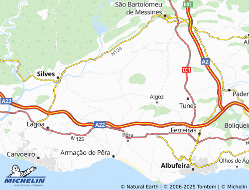 MICHELIN Malhão map - ViaMichelin