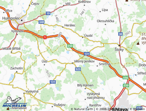 Mapa MICHELIN Zbinohy - ViaMichelin