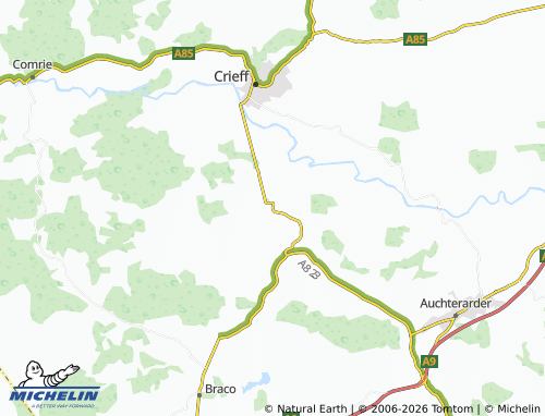 Mapa MICHELIN Muthill - ViaMichelin