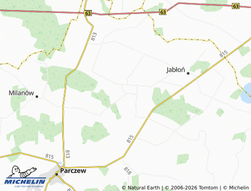 Carte MICHELIN Gęś - ViaMichelin