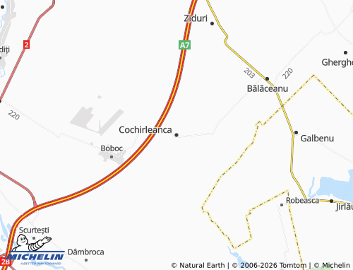 Mappa MICHELIN Cochirleanca - ViaMichelin