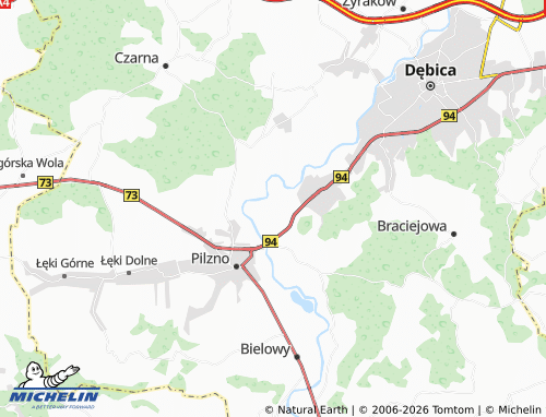 MICHELIN Parkosz map - ViaMichelin