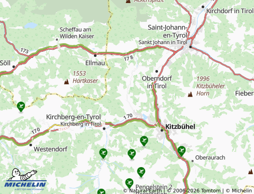 Mapa MICHELIN Reith bei Kitzbühel - ViaMichelin