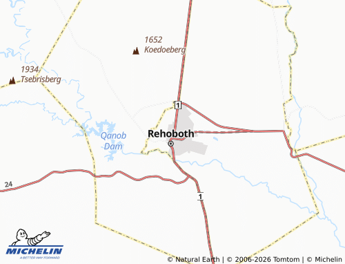 Mapa MICHELIN Rehoboth Block D Extension 1 - ViaMichelin