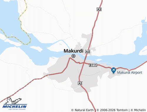 Mapa MICHELIN Makurdi - ViaMichelin