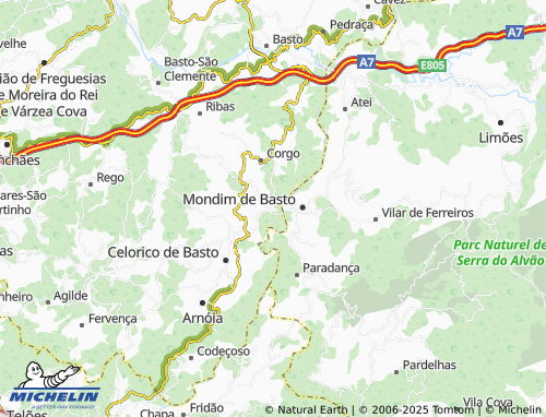 MICHELIN Veade map - ViaMichelin