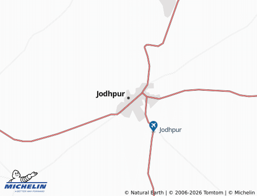MICHELIN-Landkarte Jodhpur - ViaMichelin