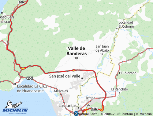Mappa MICHELIN Valle de Banderas - ViaMichelin