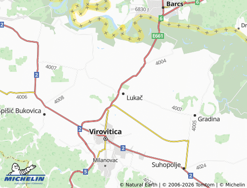 Mapa MICHELIN Lukač - ViaMichelin