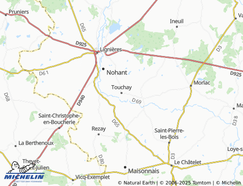 Carte MICHELIN Touchay - ViaMichelin