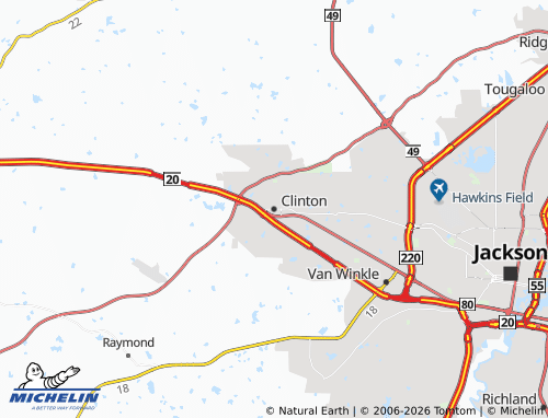 MICHELIN Clinton map - ViaMichelin