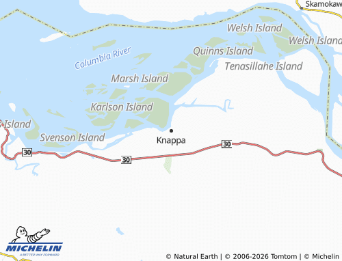 Mappa MICHELIN Knappa - ViaMichelin