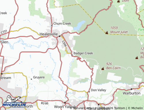 Mapa MICHELIN Badger Creek - ViaMichelin