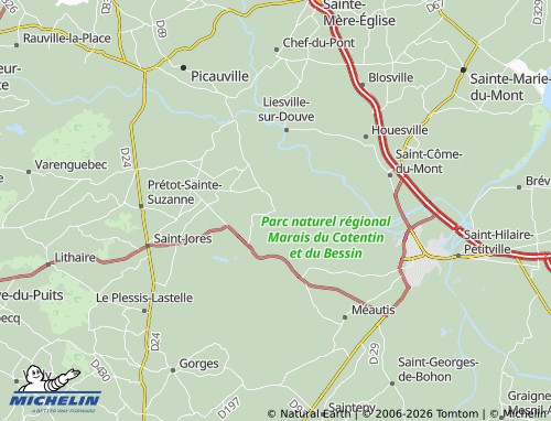 MICHELIN Appeville map - ViaMichelin