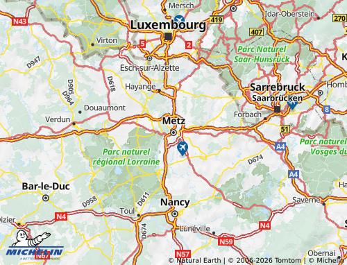 MICHELIN-Landkarte Mosel - ViaMichelin