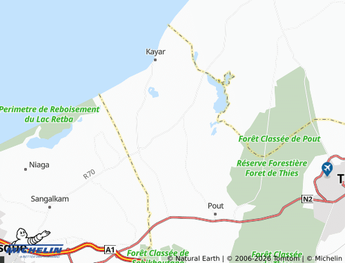 Mapa MICHELIN Ndiar - ViaMichelin