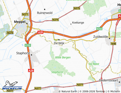 MICHELIN IJhorst map - ViaMichelin