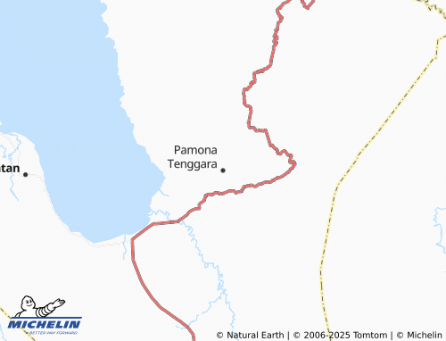 MICHELIN Pamona Tenggara map - ViaMichelin