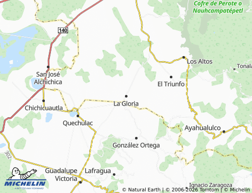 Mapa MICHELIN La Gloria - ViaMichelin