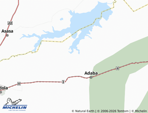 MICHELIN Arba Shet map - ViaMichelin