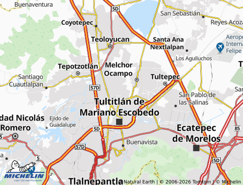 Carte MICHELIN Paseos del Bosque - ViaMichelin