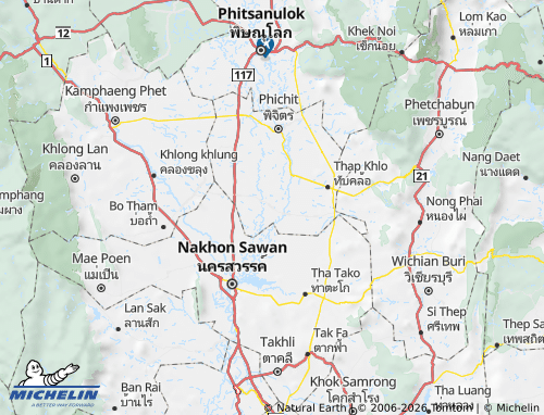 Mapa MICHELIN Amphoe Pho Thale - ViaMichelin