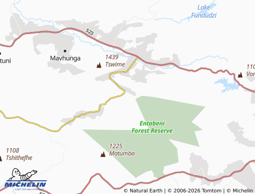 MICHELIN-Landkarte Mudzulathungo - ViaMichelin
