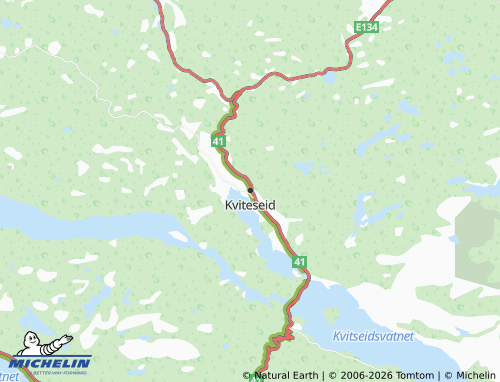 Kaart MICHELIN Kviteseid - ViaMichelin
