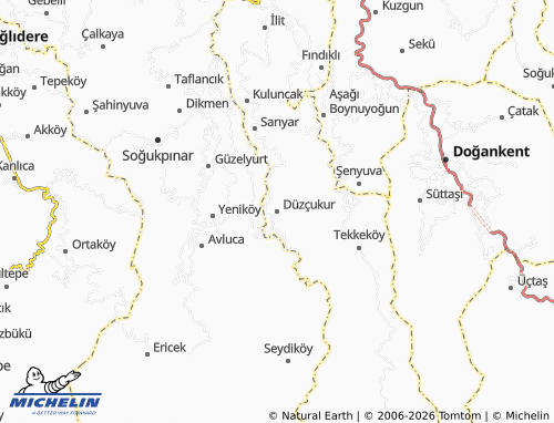 MICHELIN Düzçukur map - ViaMichelin