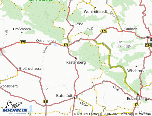 Carte MICHELIN Rastenberg - ViaMichelin