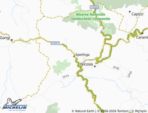 Carte MICHELIN Sperlinga - ViaMichelin